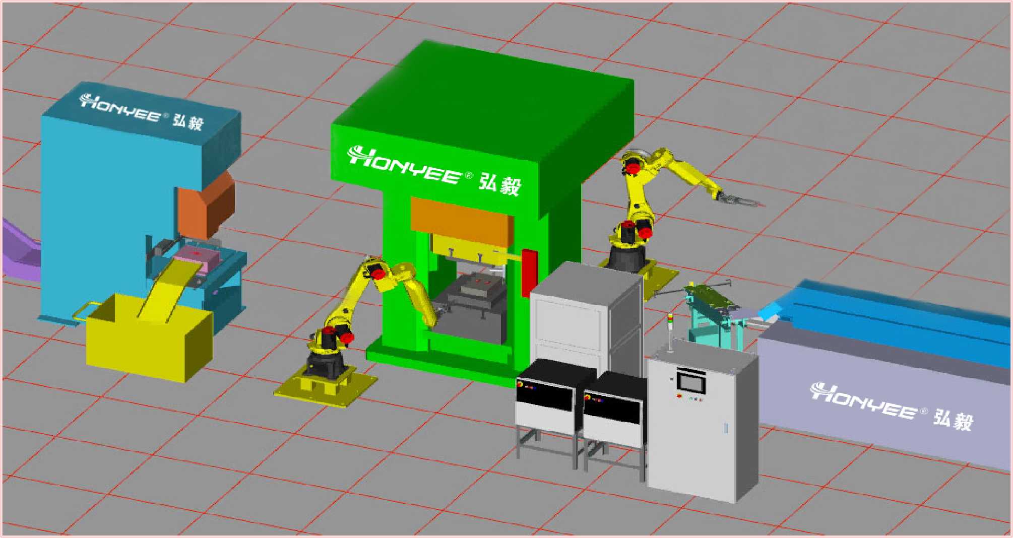 鍛壓自動化生產(chǎn)線方案